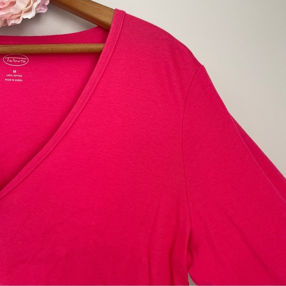 🎯3/$10 Talbots 100% Cotton Button Up Lightweight Cardigan Top Medium - Picture 3 of 7